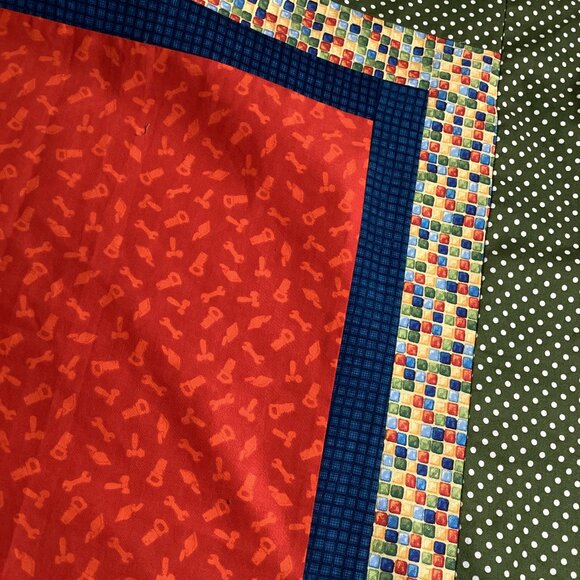 Quilt top and Assorted Boys fabrics - Picture 11 of 11